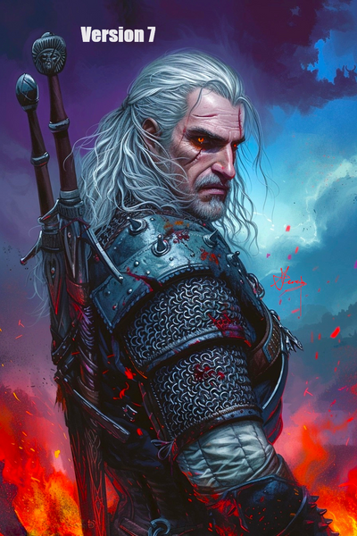 The Witcher - Geralt of Rivia. Fan art. Art print