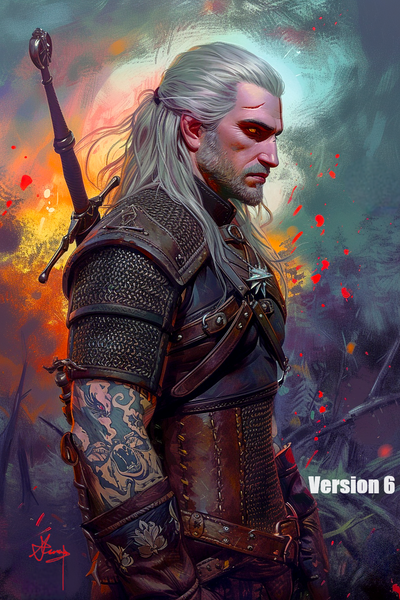 The Witcher - Geralt of Rivia. Fan art. Art print