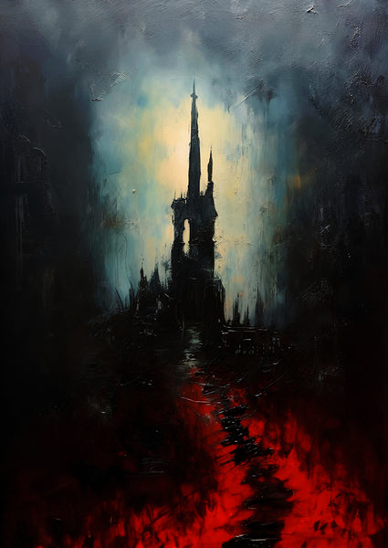 Oil Painting. The void of darkness VIII.
