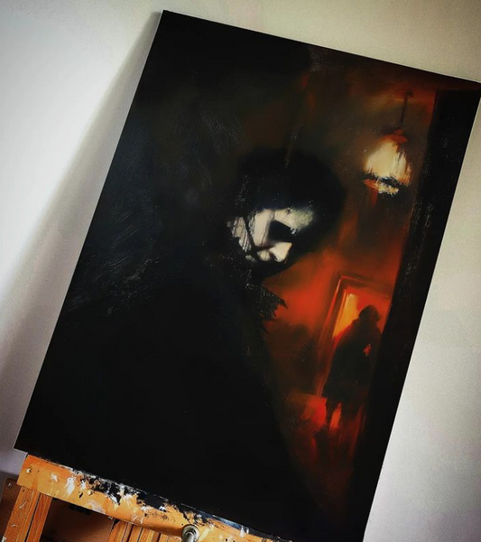 His darkest secrets. Art print