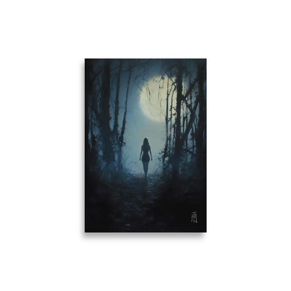 Oil Painting. The lost lady. Painting. Art print. original artwork. Gothic Home décor. Digital art.