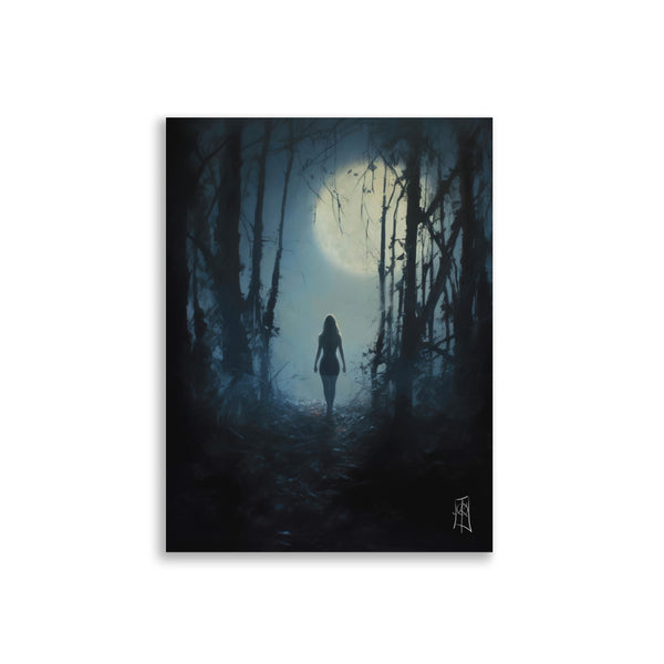 Oil Painting. The lost lady. Painting. Art print. original artwork. Gothic Home décor. Digital art.