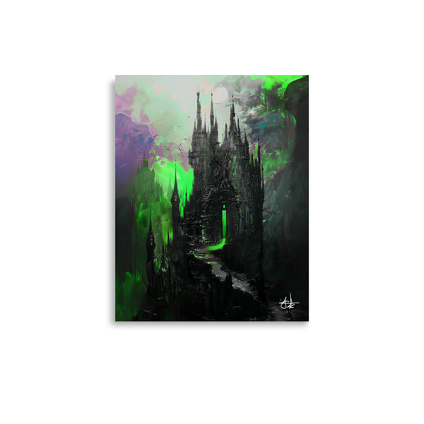 Madness. Dracula's deathly castle. Art Print