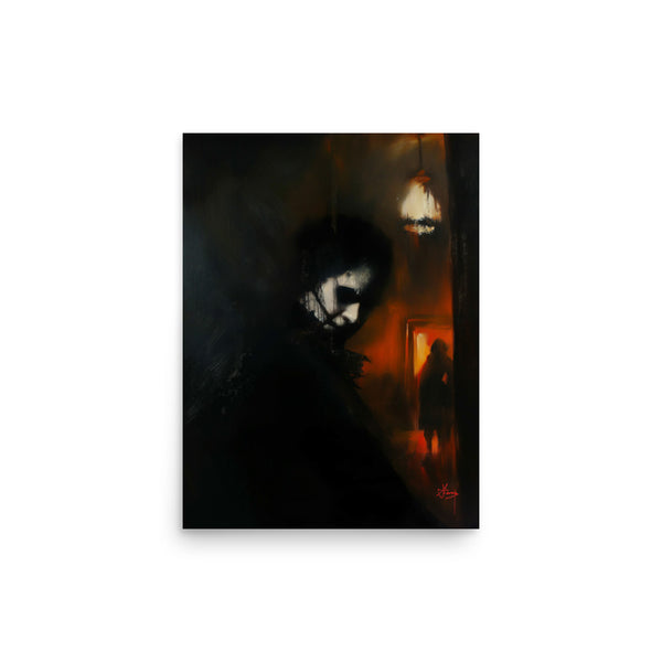 His darkest secrets. Art print
