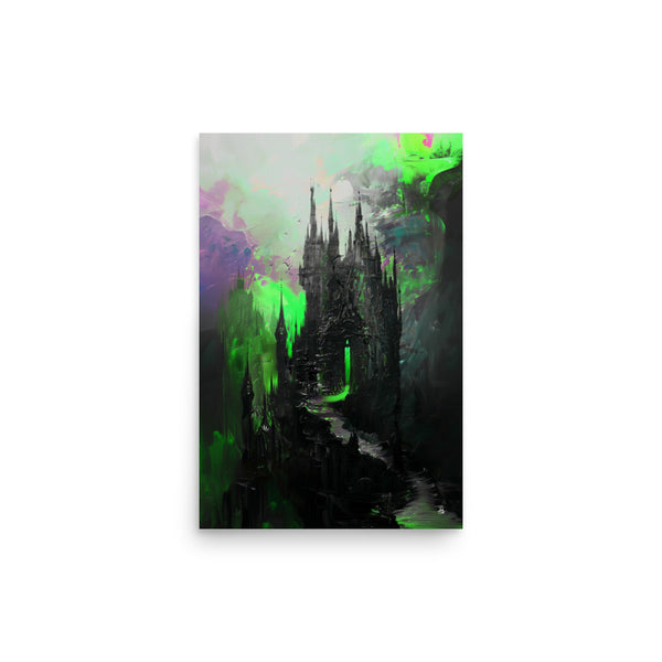 Madness. Dracula's deathly castle. Art Print