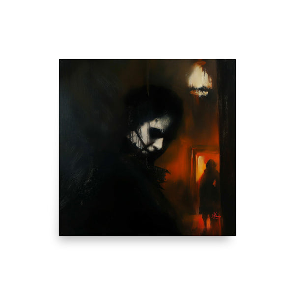 His darkest secrets. Art print