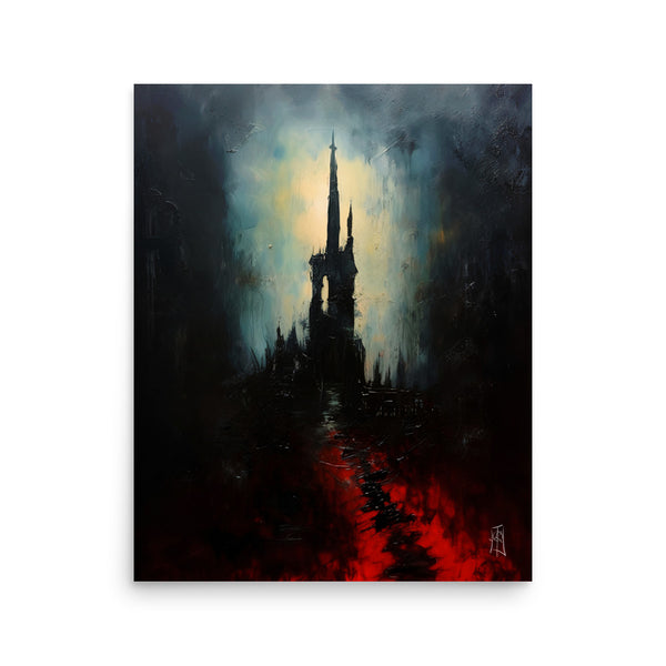 Oil Painting. The void of darkness VIII.