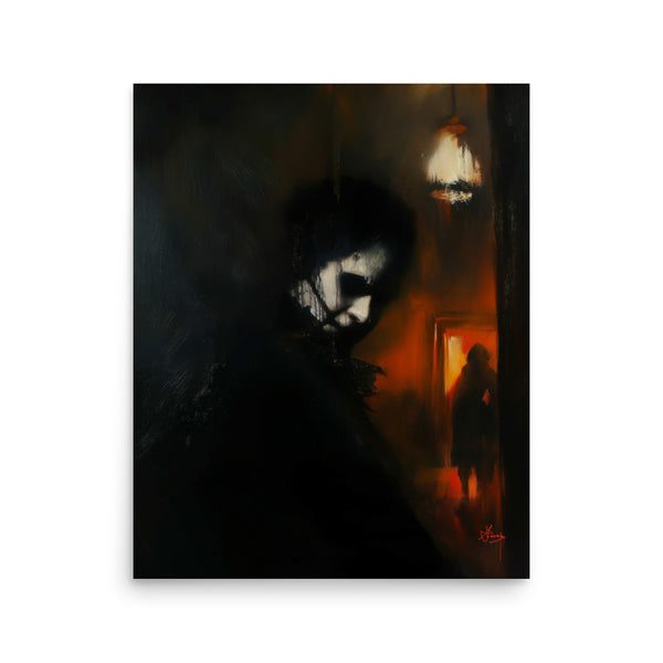 His darkest secrets. Art print