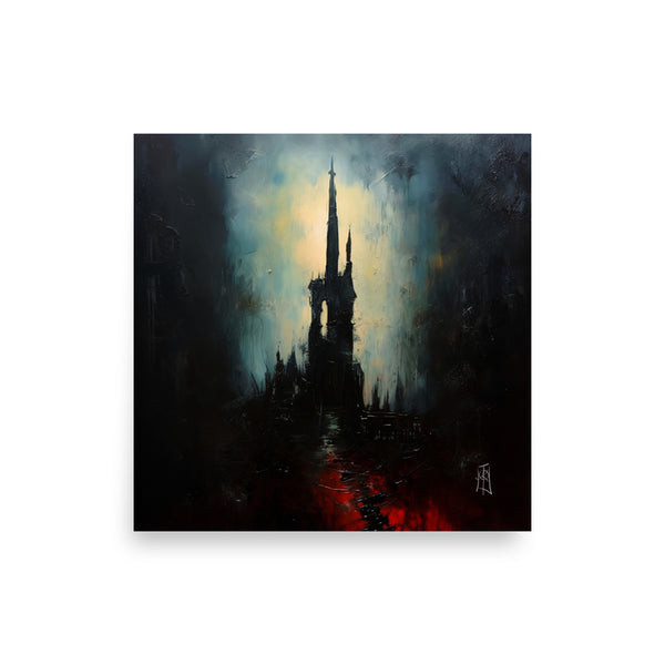 Oil Painting. The void of darkness VIII.