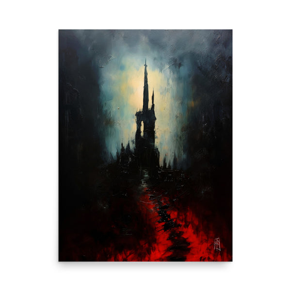 Oil Painting. The void of darkness VIII.