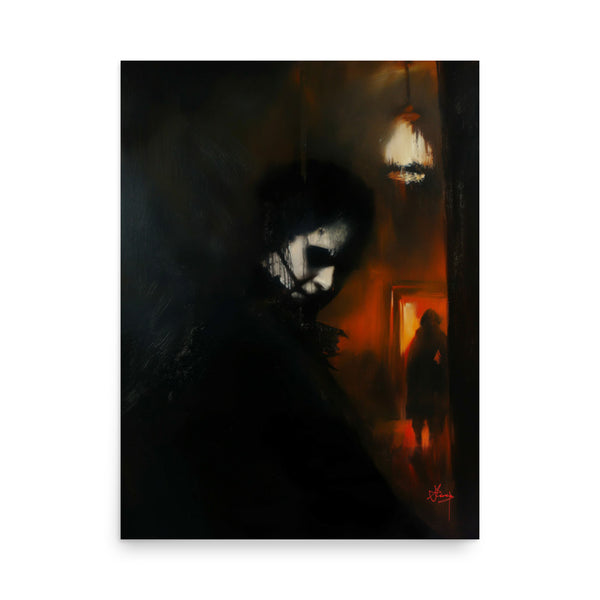 His darkest secrets. Art print