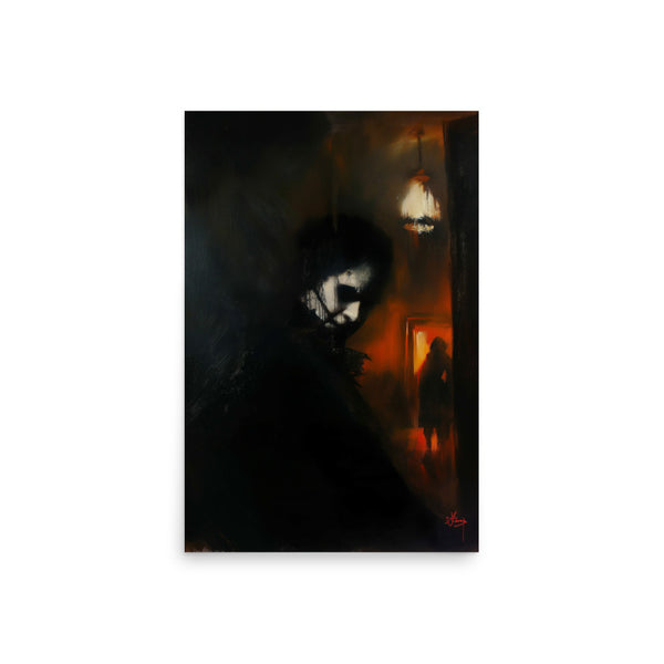 His darkest secrets. Art print
