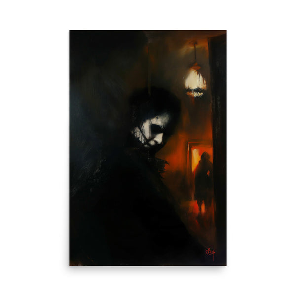 His darkest secrets. Art print