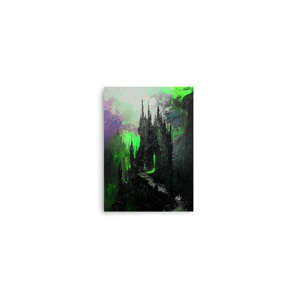 Madness. Dracula's deathly castle. Art Print