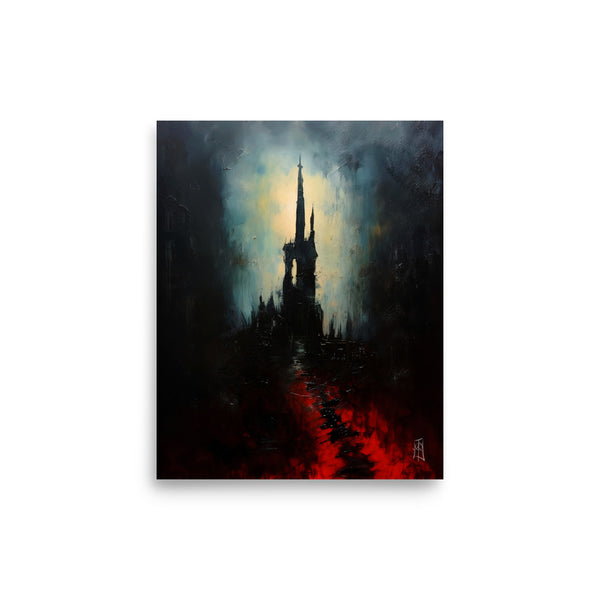 Oil Painting. The void of darkness VIII.
