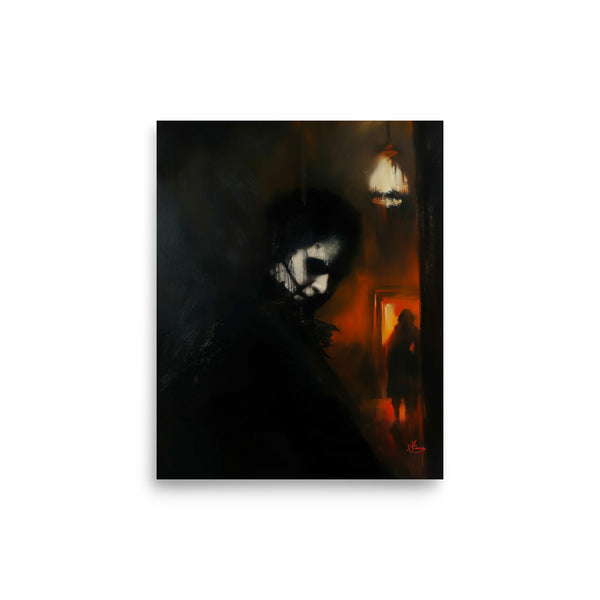 His darkest secrets. Art print