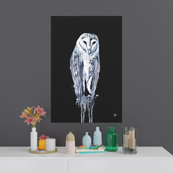 Silent Owl - Fine Art Posters. Wall art. Painting. Artwork
