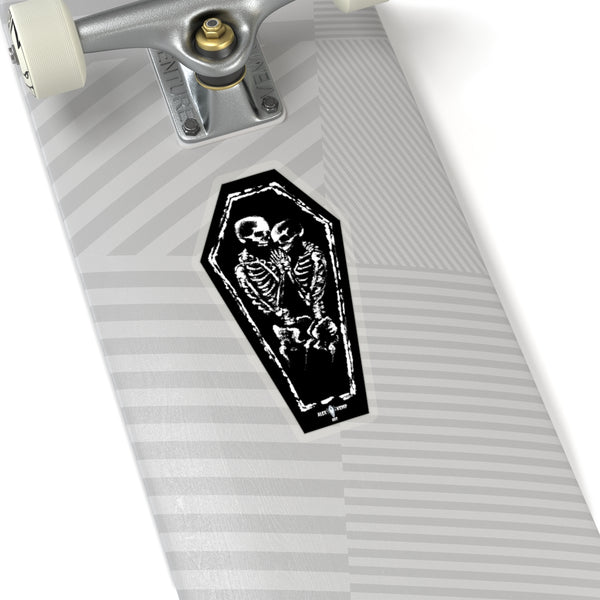 Kiss and hold me forever in black - Kiss-Cut Stickers