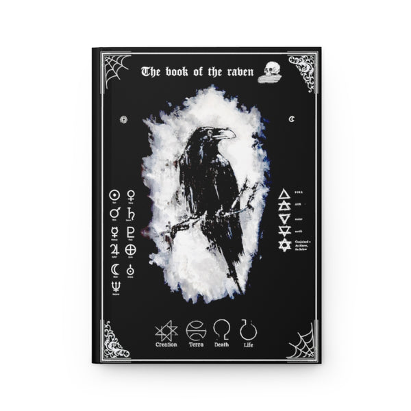 The book of the raven - Hardcover Journal Matte. The dark gypsy. Witchcraft, pagan.