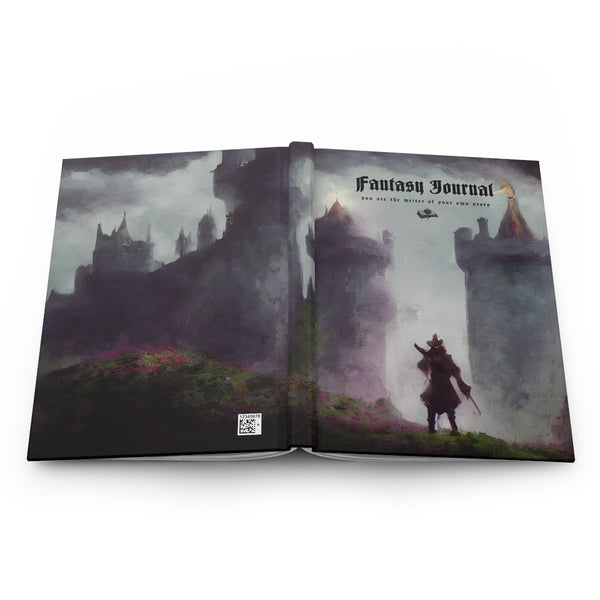 Hardcover Journal Matte. The brave wizard. Lined journal. Artistic and story writing journal.