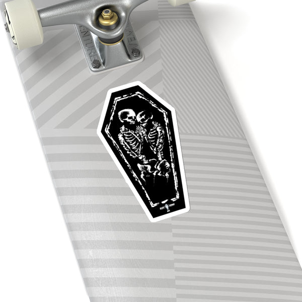 Kiss and hold me forever in black - Kiss-Cut Stickers