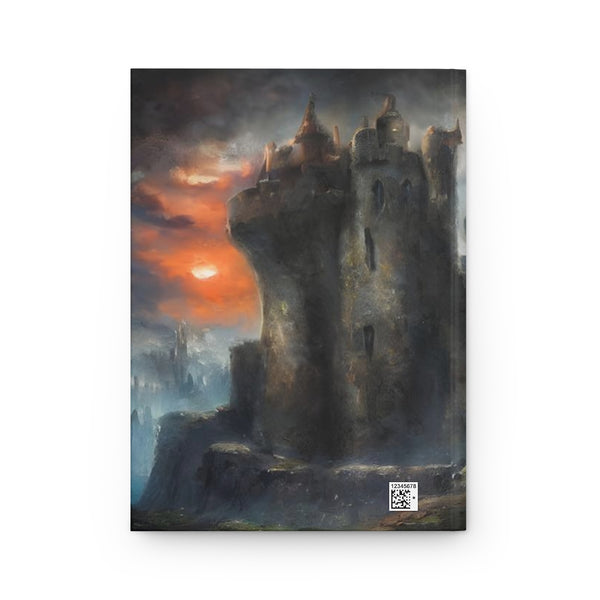 Fantasy Journal - Hardcover Journal Matte. The brave princess. Lined journal. Artistic and story writing journal.