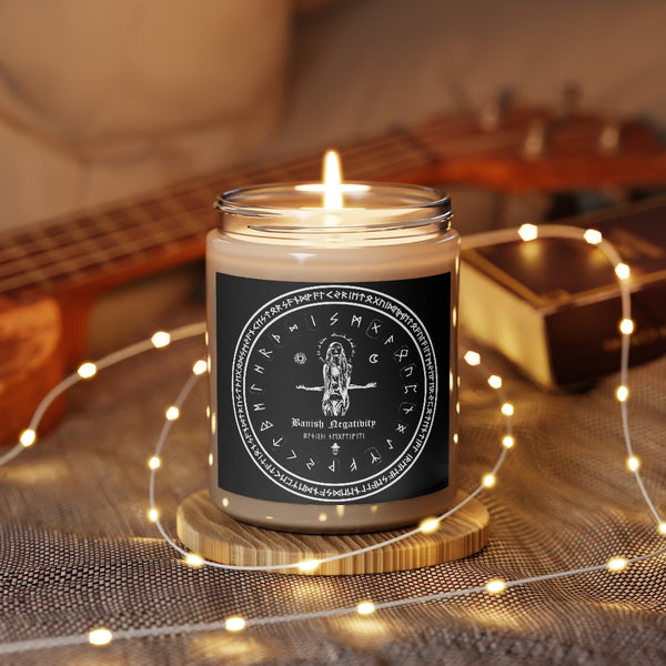 Spell Candle - Banish negativity. Scented Candle, 9oz - Use This candle to make spells - witchcraft.
