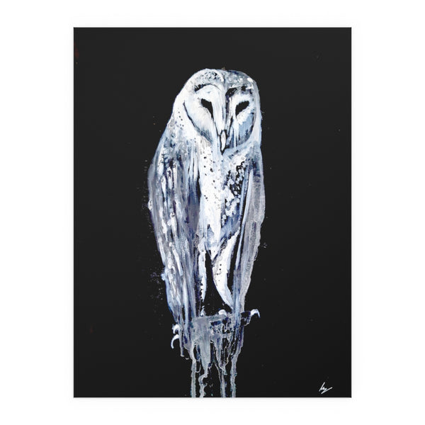 Silent Owl - Fine Art Posters. Wall art. Painting. Artwork