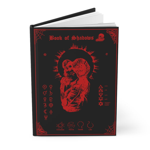Book of shadows - Hardcover Journal Matte. Her deadly desire. Blood Red edition