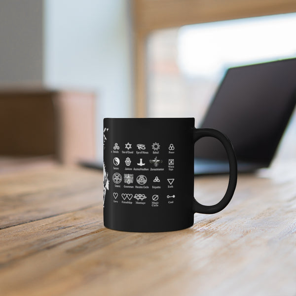 Life and death of the raven -  11oz Black Mug.
