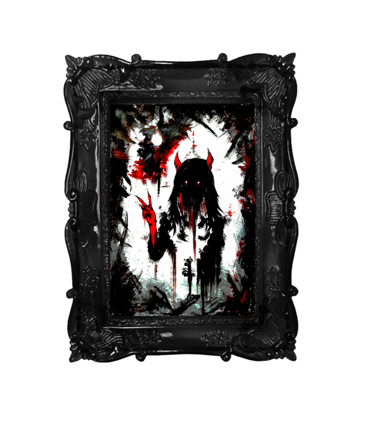 Devils peace. Home decor - Poster wall art.