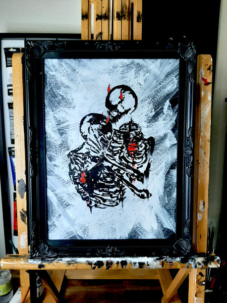 I love you to death.  Original artwork.