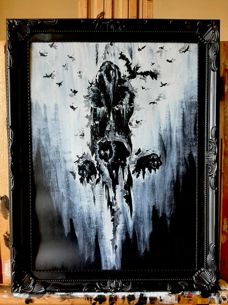 Valhalla is calling. Original artwork. Odin.