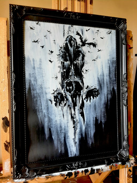 Valhalla is calling. Original artwork. Odin.