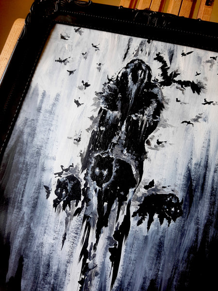 Valhalla is calling. Original artwork. Odin.