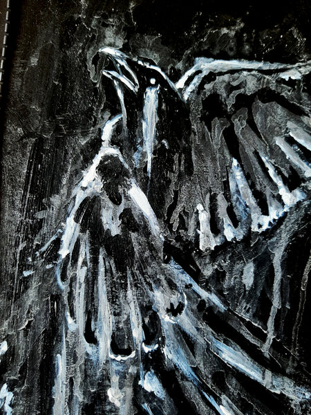 The Haunted Raven. Original artwork.