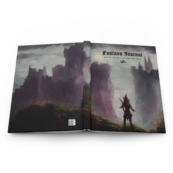 Fantasy Journal - Hardcover Journal Matte. The brave elf. Lined journal. Artistic and story writing journal.