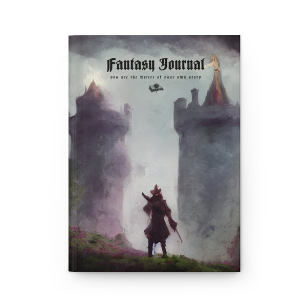 Hardcover Journal Matte. The brave wizard. Lined journal. Artistic and story writing journal.