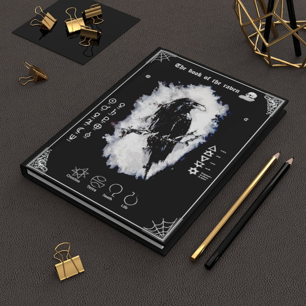 The book of the raven - Hardcover Journal Matte. The dark gypsy. Witchcraft, pagan.
