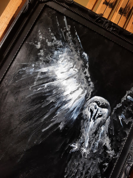 The Haunted Owl. Original artwork.