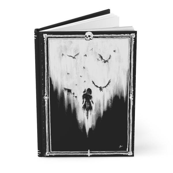 The Raven - Necromancy. Book of the dead. Hardcover Journal Matte. Gothic spell book - Journal