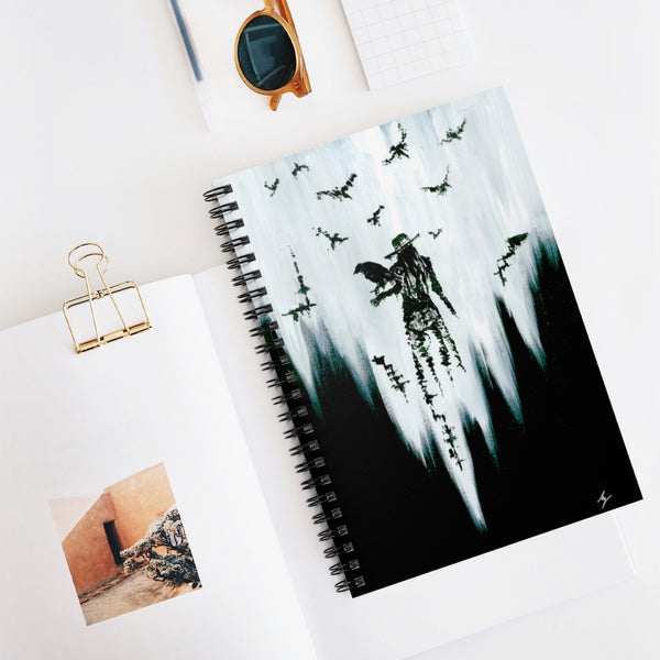 Spiral Notebook - Ruled Line. The raven witch Diana