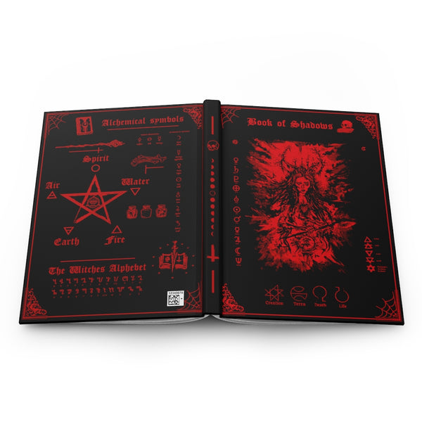 Book of shadows - Hardcover Journal Matte. Morgan Le Fray. Blood Red edition