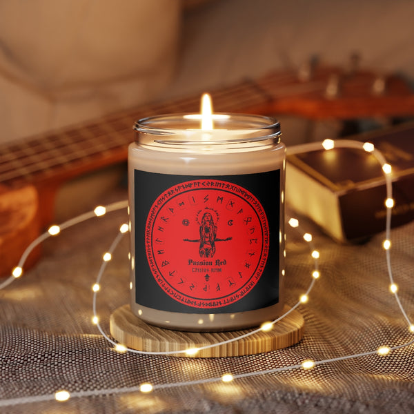 Spell Candle - Passion Red - Aromatherapy Spell craft Candles, 9oz. Witchcraft. ritual. Dark magic.