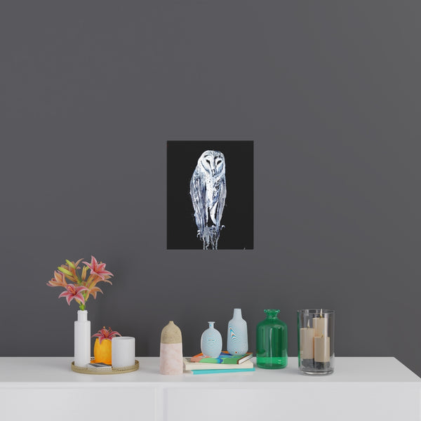 Silent Owl - Fine Art Posters. Wall art. Painting. Artwork