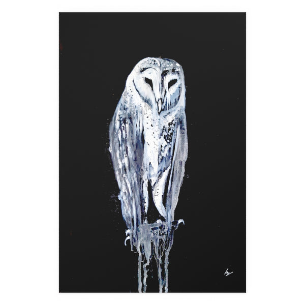 Silent Owl - Fine Art Posters. Wall art. Painting. Artwork