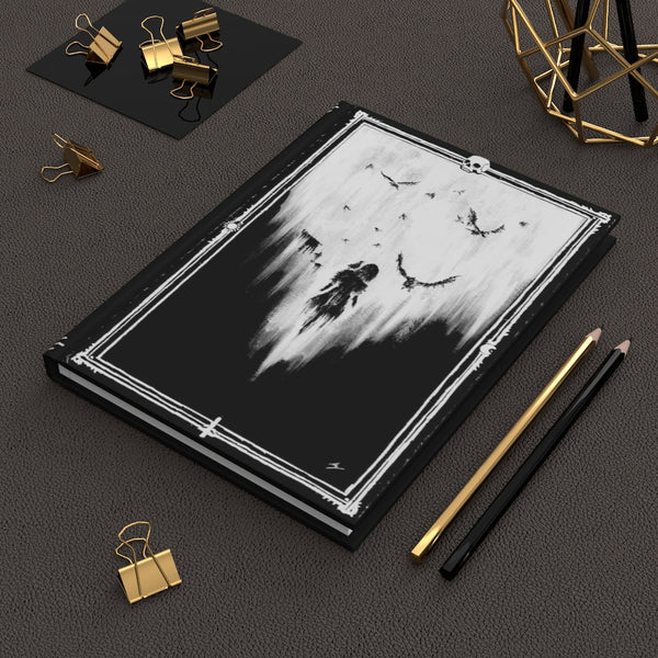 The Raven - Necromancy. Book of the dead. Hardcover Journal Matte. Gothic spell book - Journal