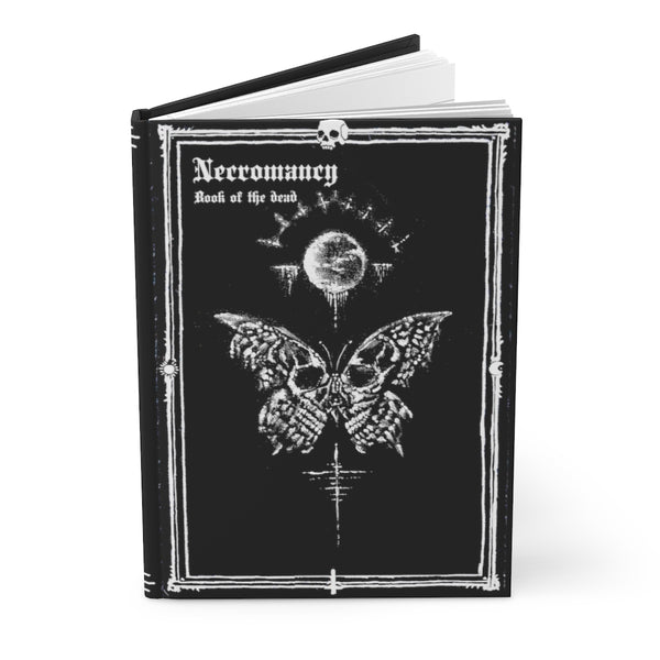 Necromancy. Book of the dead - Deathly butterfly. Hardcover Journal Matte. Gothic spell book - Journal