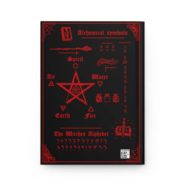 Book of shadows - Hardcover Journal Matte. Her deadly desire. Blood Red edition