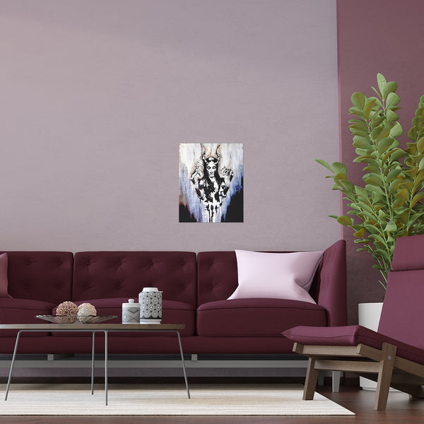 The Horned God - Silk Posters. Artwork. Art. Pagan. Wicca. dark art. Gothic home décor.